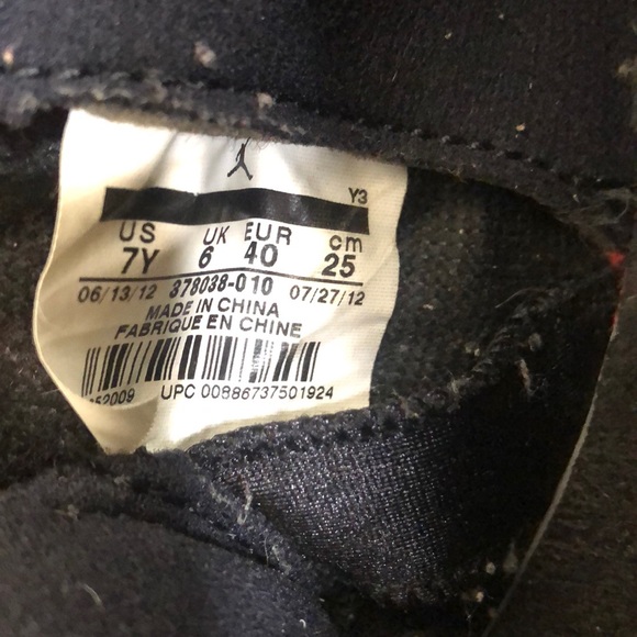 AIR JORDAN 11 RETRO ‘BRED’ 2012 SZ 7 378038-010 - Picture 9 of 11